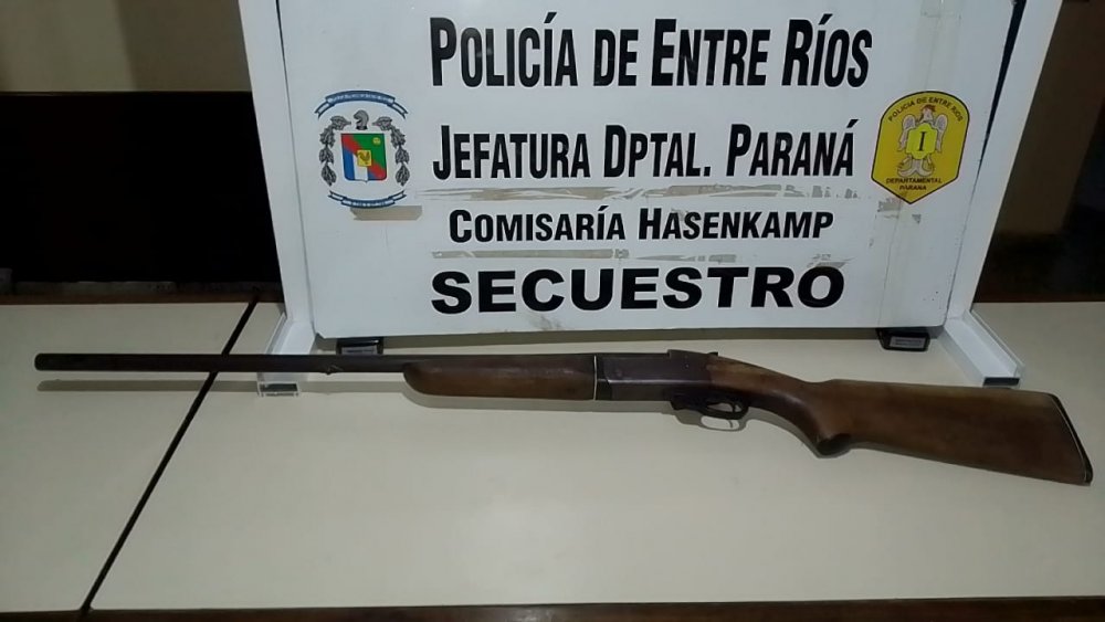 Secuestran arma tras una denuncia por amenazas calificadas