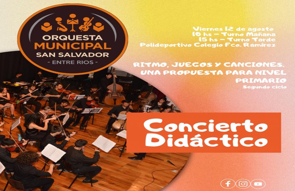 La Orquesta municipal brindará conciertos didácticos