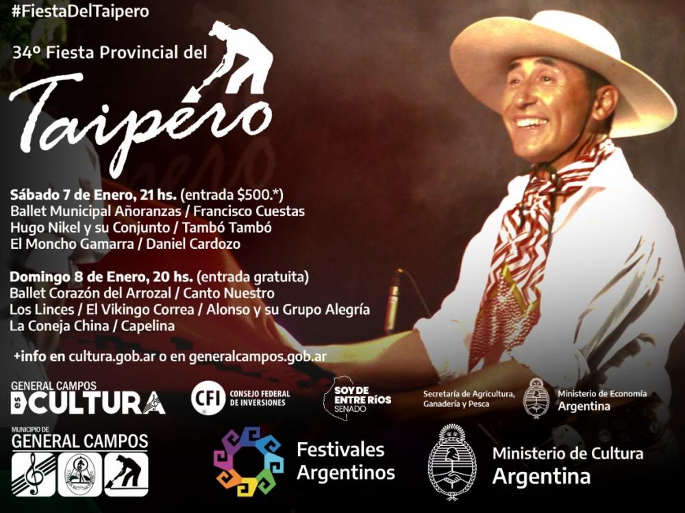 Confirman la cartelera del Taipero: habrá una noche gratuita