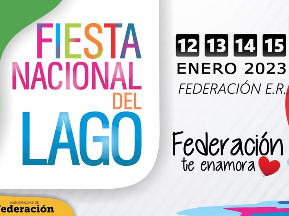 Confirman la cartelera completa de la Fiesta nacional del Lago