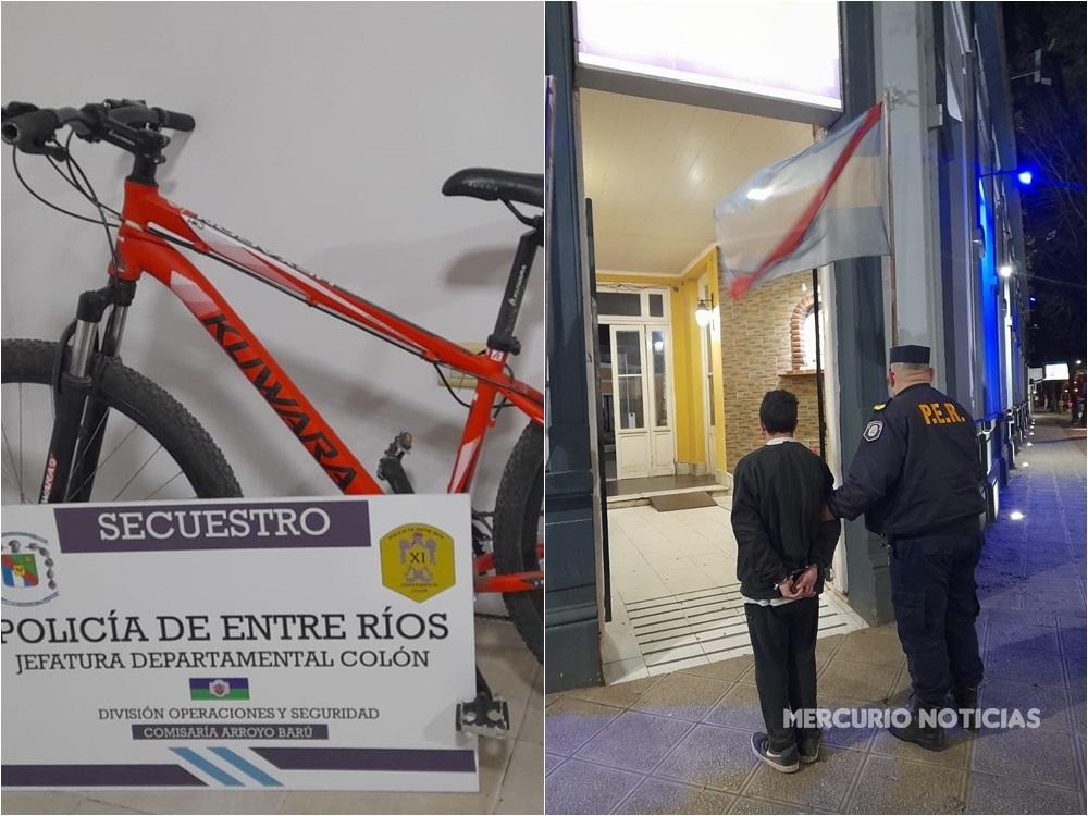 Recuperan una bicicleta que había sido sustraída en Barú