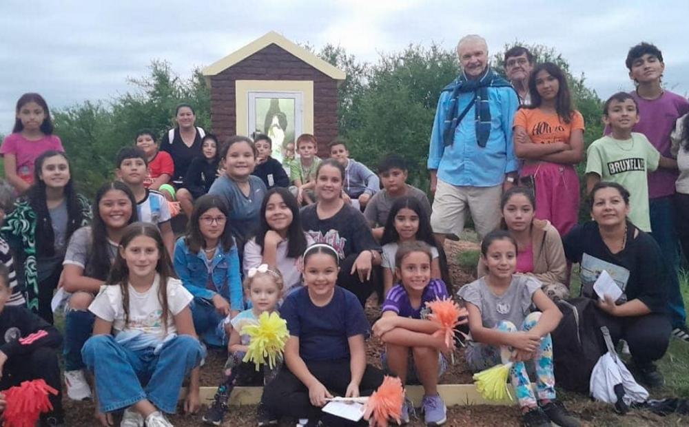 Catequesis realizó una peregrinación hasta la ermita de la patrona Santa Inés