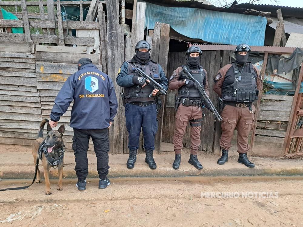 Tres detenidos en operativo policial contra el narcomenudeo en Concordia