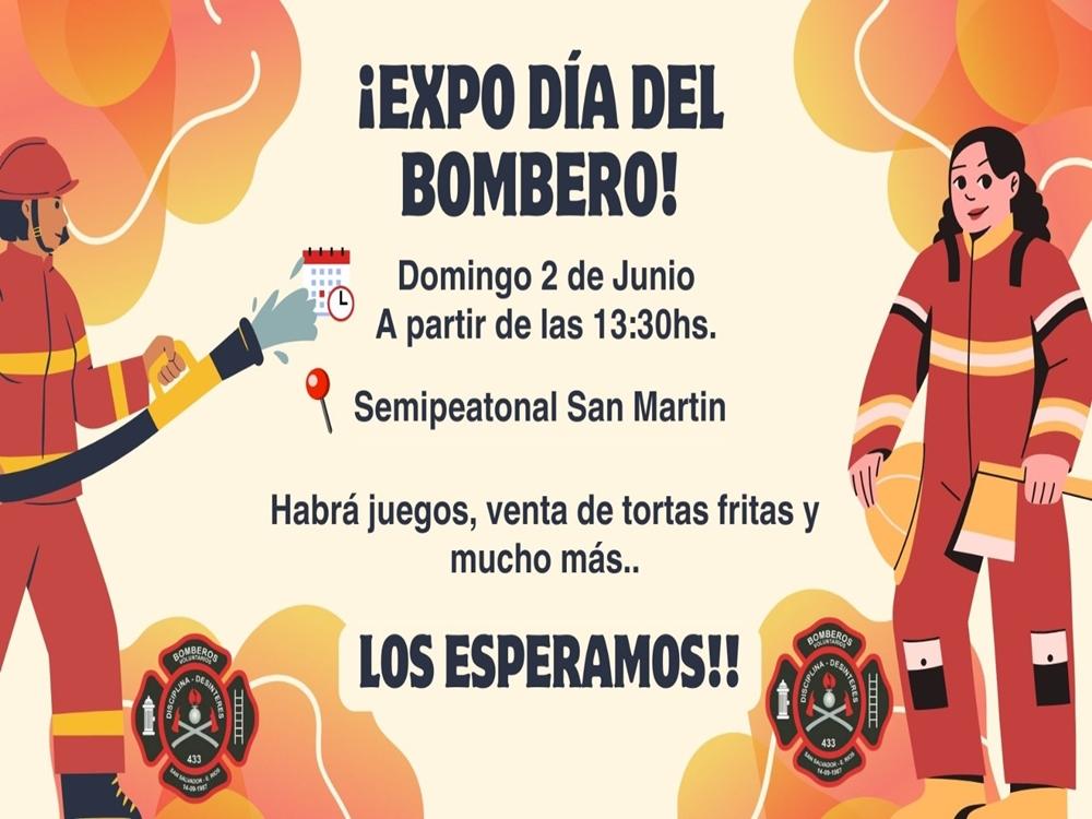 Bomberos Voluntarios de San Salvador celebran su día con una Expo