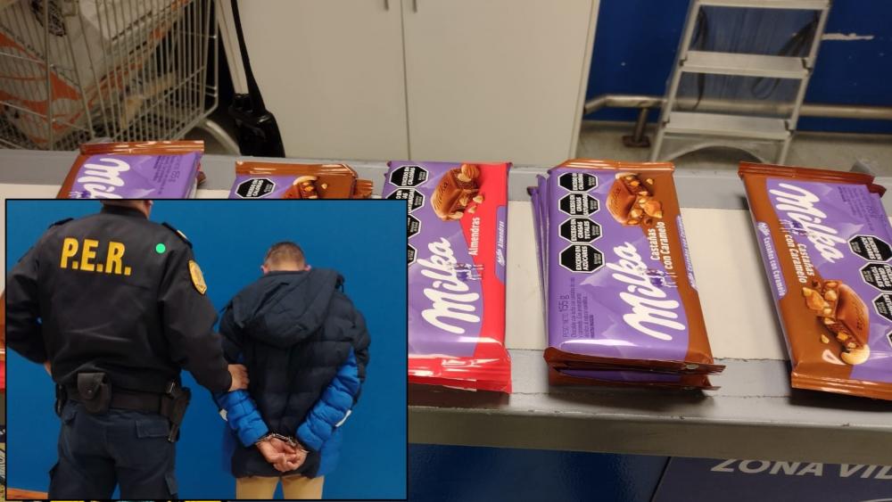 Detuvieron a un hombre por intentar de robar chocolates en hipermercado de Concordia