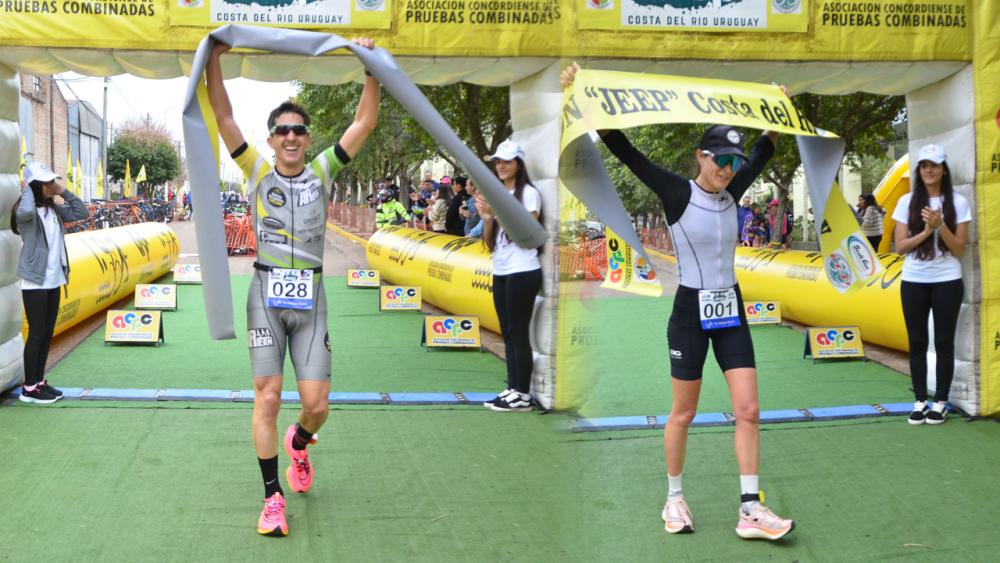 Marsilli y Ricagno ganaron una nueva fecha del circuito provincial de duatlón