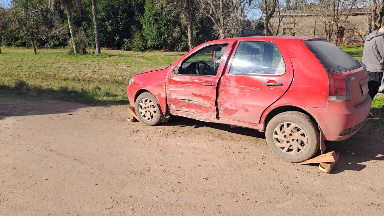 El otro auto involucrado en el choque.