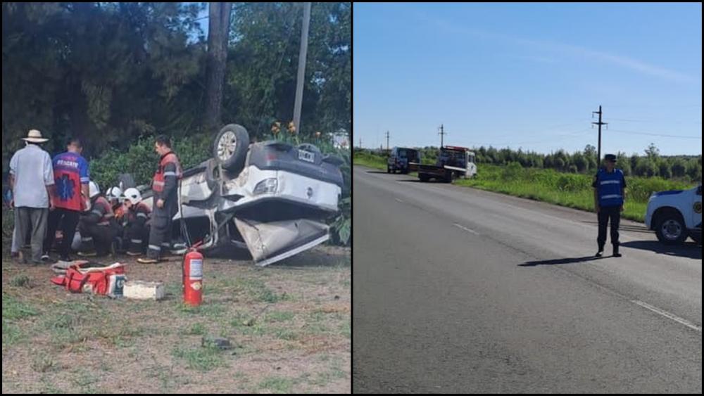 Dos siniestros viales en el departamento Colón: uno deja un herido y el otro solo daños materiales