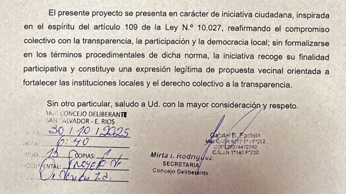 Presentaron un proyecto de ordenanza para crear un régimen municipal de transparencia Presentaron un proyecto de ordenanza para crear un régimen municipal de transparencia