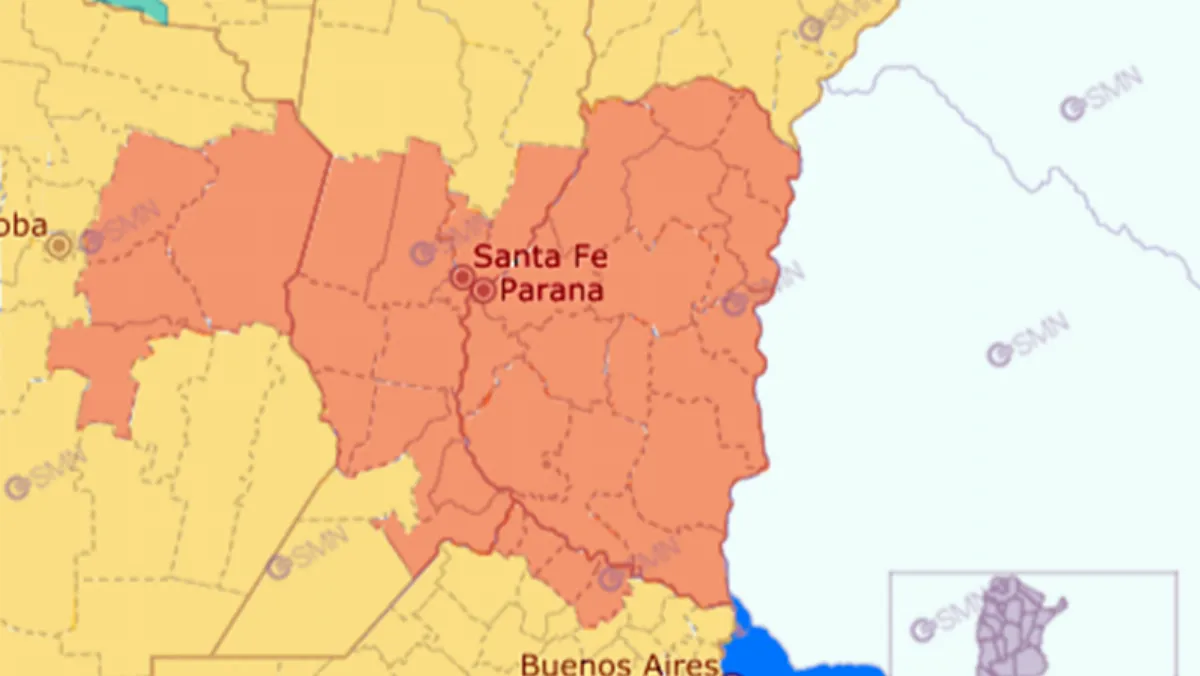 Alerta naranja para toda la provincia para la madrugada de este domingo Alerta naranja para toda la provincia para la madrugada de este domingo