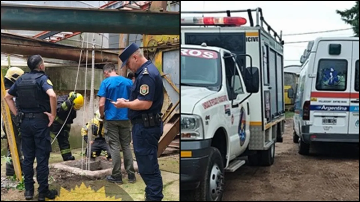 Rescataron a un hombre que cayó en una fosa en desuso Rescataron a un hombre que cayó en una fosa en desuso