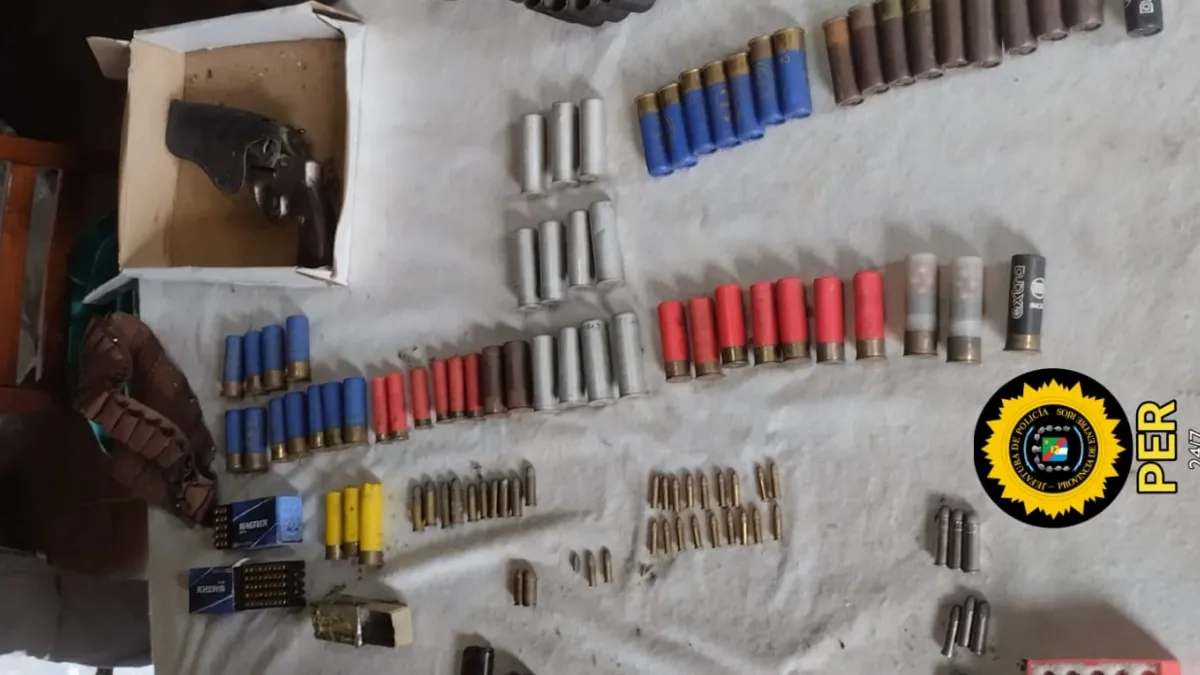 Secuestran cartuchería y un arma de fuego en una causa por venta ilegal en San Salvador Secuestran cartuchería y un arma de fuego en una causa por venta ilegal en San Salvador