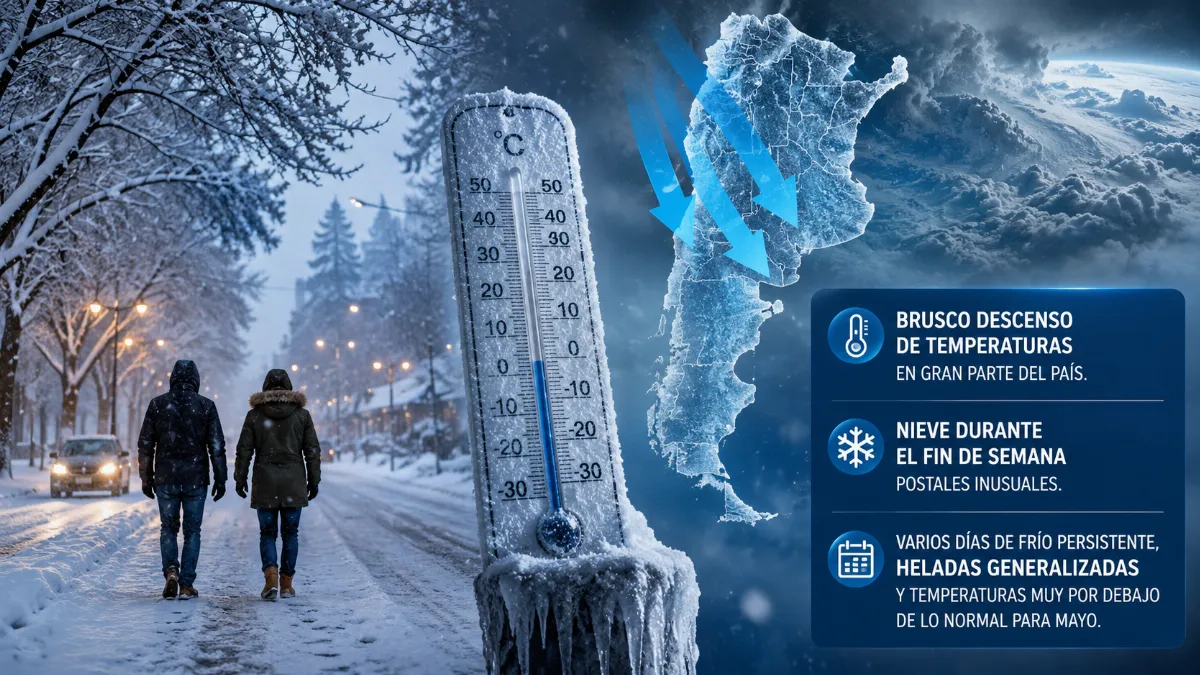 El invierno se adelantó: pronostican varios días de intenso frío El invierno se adelantó: pronostican varios días de intenso frío