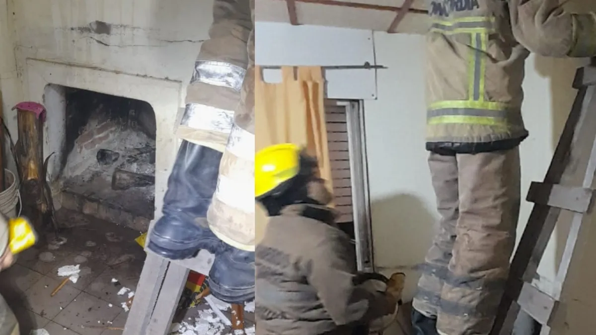 Susto en Villa Adela: el fuego afectó el cielorraso de una vivienda Susto en Villa Adela: el fuego afectó el cielorraso de una vivienda
