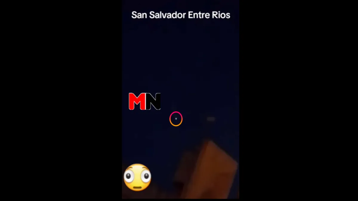 Un fenómeno luminoso sorprendió a vecinos de Entre Ríos y Uruguay Un fenómeno luminoso sorprendió a vecinos de Entre Ríos y Uruguay