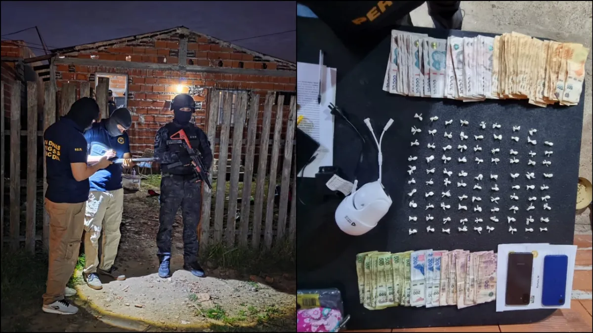 Cuatro allanamientos por narcomenudeo en Concordia: secuestraron 89 envoltorios de cocaína Cuatro allanamientos por narcomenudeo en Concordia: secuestraron 89 envoltorios de cocaína