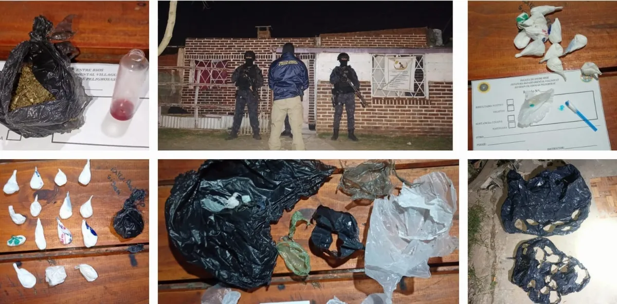 Dos detenidos tras un allanamiento por venta de drogas en Villaguay Dos detenidos tras un allanamiento por venta de drogas en Villaguay